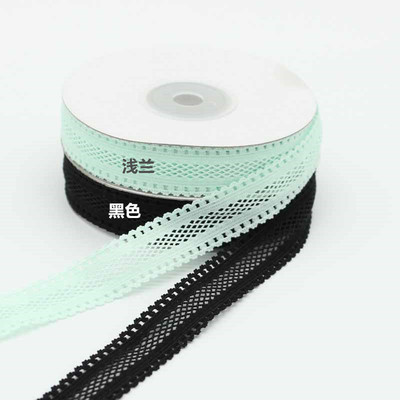 藍(lán)鳥 1.8cm蕾絲彈力帶 網(wǎng)眼松緊帶 鏤空彈性織帶 嬰兒發(fā)帶 廠家